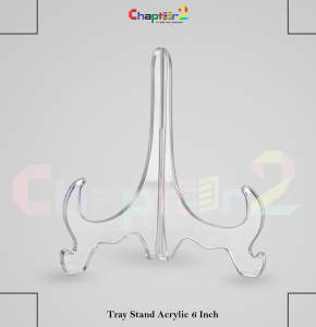 Acrylic Tray Stand 6 Inch | Transparent Display Stand for Plates, Frames & Decor Pakistan