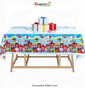 Cocomelon Birthday Table Cover 6x3 ft – Cartoon Cocomelon Theme Party Table Sheet for Kids Birthday Decoration