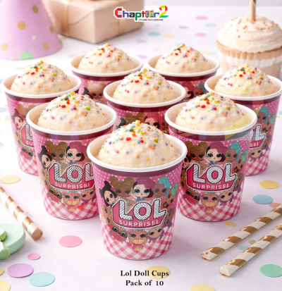 LOL Surprise Doll Theme Party Cups 3 Inch Pack of 10 – Disposable Kids Birthday Cups for Girls Party Decor