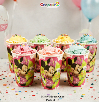 Minnie Mouse Theme Party Cups 3 Inch Pack of 10 – Disposable Kids Birthday Cups for Girls Party Decor