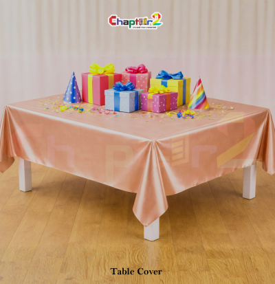 Premium Rose Gold Metallic Table Cover (54x72 Inches) – Disposable Party Table Cloth for Birthday & Events Pakistan