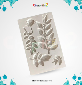 Floral Silicone Resin Mold | Rose & Leaves Epoxy Mold for Tray, Wall Art & DIY Craft Decoration