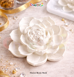 3D Flower Silicone Resin Mold | Epoxy Casting Mold for Floral Tray, Candle & Decorative Crafts