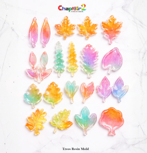 Leaf & Nature Resin Mold Set | Multi-Shape Silicone Leaf Mold for Epoxy Jewelry, Keychains & DIY Crafts