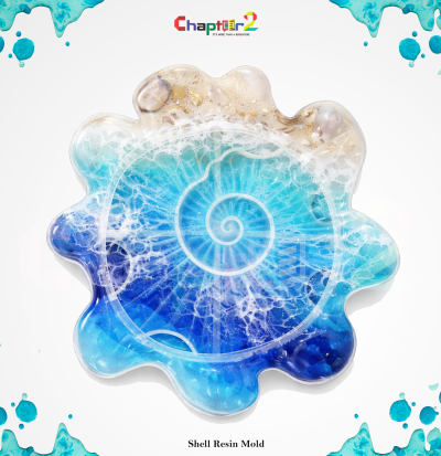 Shell Resin Mold | Spiral Seashell Silicone Mold for Epoxy Resin, Candle Making & Coastal Decor