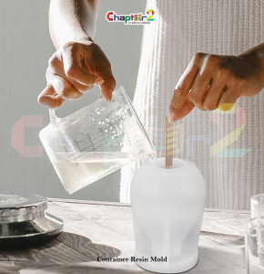 3D Container Silicone Resin Mold | Epoxy Storage Jar Mold for Candles, Trinket Box & DIY Crafts