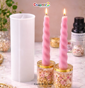 Cylinder Candle Resin Mold | Round Pillar Silicone Mold for DIY Candle & Resin Crafts