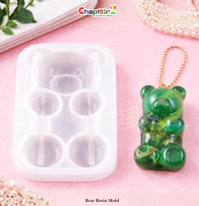 Bear Silicone Resin Mold | Teddy Bear Keychain Mold for DIY Resin Crafts