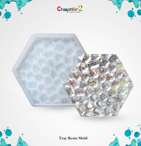Hexagon Tray Silicone Resin Mold | Geometric Epoxy Tray Mold | DIY Resin Serving Tray Mold