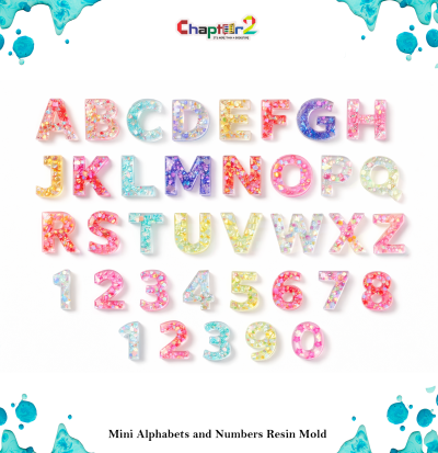 Mini Alphabet & Number Resin Mold Set | Silicone Epoxy Mold for Letters, Numbers & DIY Crafts