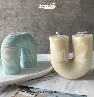 U Shape Candle Resin Mold | Modern Arch Silicone Mold for Decorative Candles & Home Décor