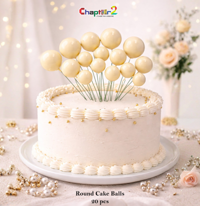 Minimal Elegant Cake Topper – Modern Acrylic Cake Decoration for Birthday & Event Cakes (20 pcs)