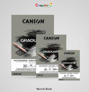 Canson Graduate Mixed Media Sketchbook A3 A4 A5 – 220 GSM Premium Drawing & Painting Pad (30 Sheets) Pakistan