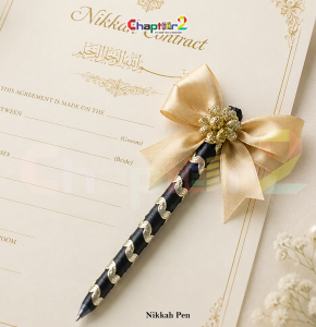 Black & Gold Luxury Nikkah Pen for Wedding & Nikkah Ceremony