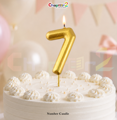 Number 7 Birthday Candle