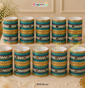 Premium Turquoise & Gold Decorative Lace Ribbon Roll 2.5 Inch – Wedding Favor, Gift Packing & DIY Crafts