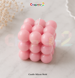 Candle Silicone Mold for Resin & Wax Candle Making – 9 Cavity DIY Candle Mold.