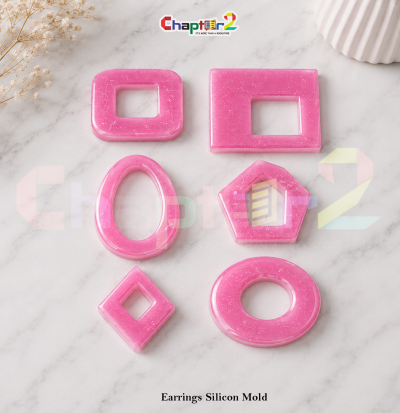 Earrings Silicone Mold for Resin Casting – Multi Shape Epoxy Resin Jewelry Mold.