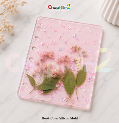 Book Cover Silicone Mold for Resin Casting Rectangular Notebook & Journal Cover Mold