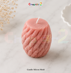 Twisted Candle Silicone Mold for Resin & Wax – Spiral Pillar Candle Mold for DIY Crafts.