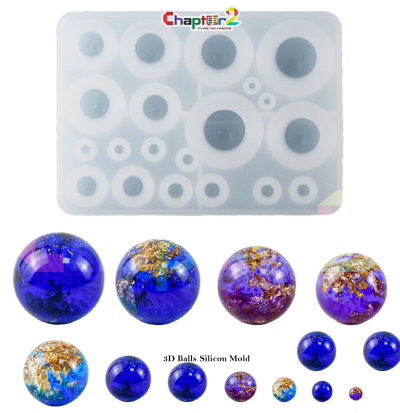 3D Ball Silicone Mold for Resin Beads, Jewelry Making & DIY Crafts
