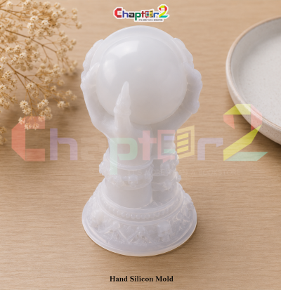 Decorative Hand Candle Silicone Mold for Resin Art & DIY Craft Making