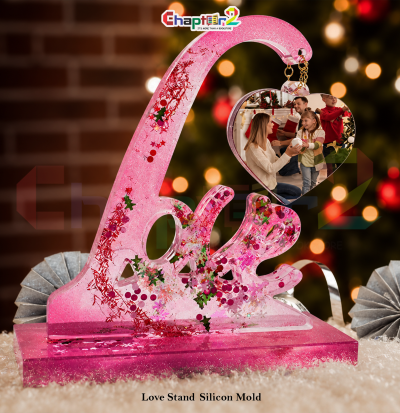 Love Stand Silicone Mold for Resin Art, Romantic Décor & DIY Crafts
