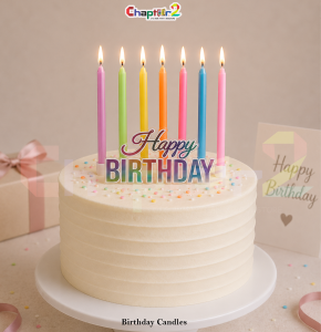 Pack of 6 Pastel Multicolor Birthday Cake Candles – Happy Birthday Party Candles Set