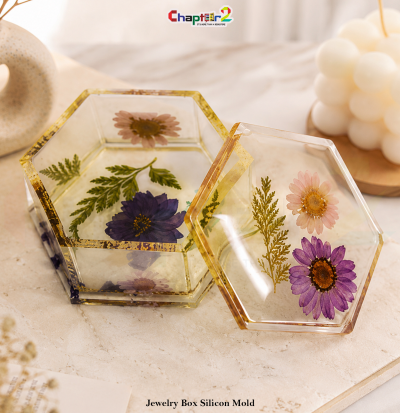 Hexagon Box Resin Mold