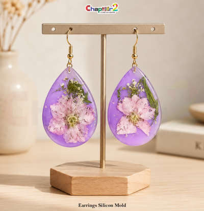 Teardrop Earring Resin Mold