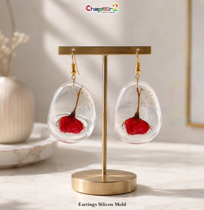 Oval Earring Resin Mold