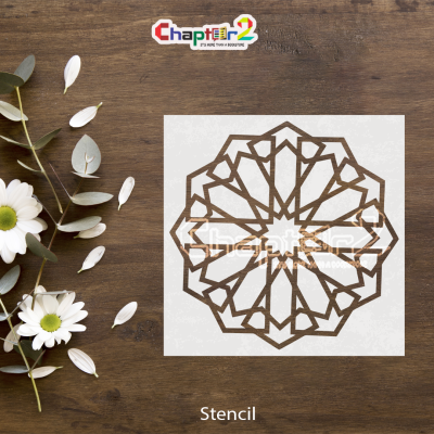 Geometric Mandala Pattern Stencil