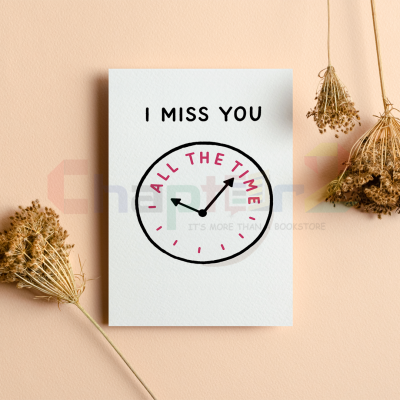 i miss you greeting card
