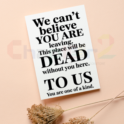 funny bold typography this place will be dead to us i miss you greeting card