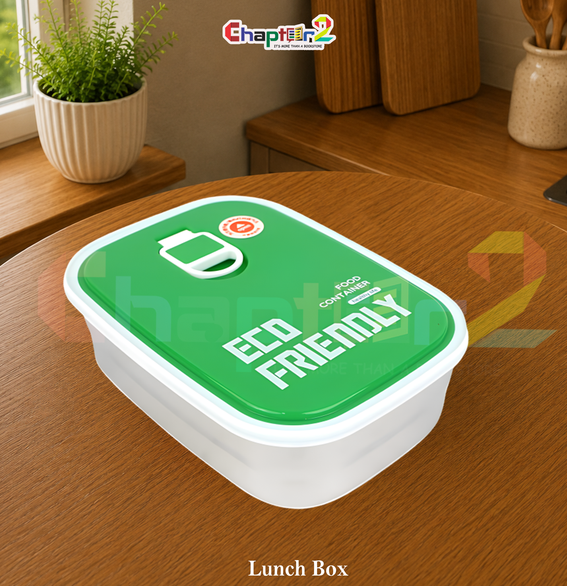 51028688 (0a) eco friendly food container lunch box with green lid design