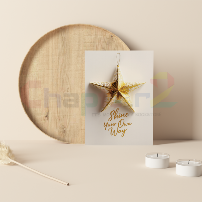 best wishes greeting card featuring shine your own way golden star design