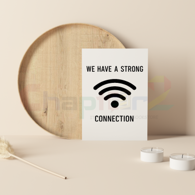 minimalist wifi symbol we have a strong connection i love you greeting card