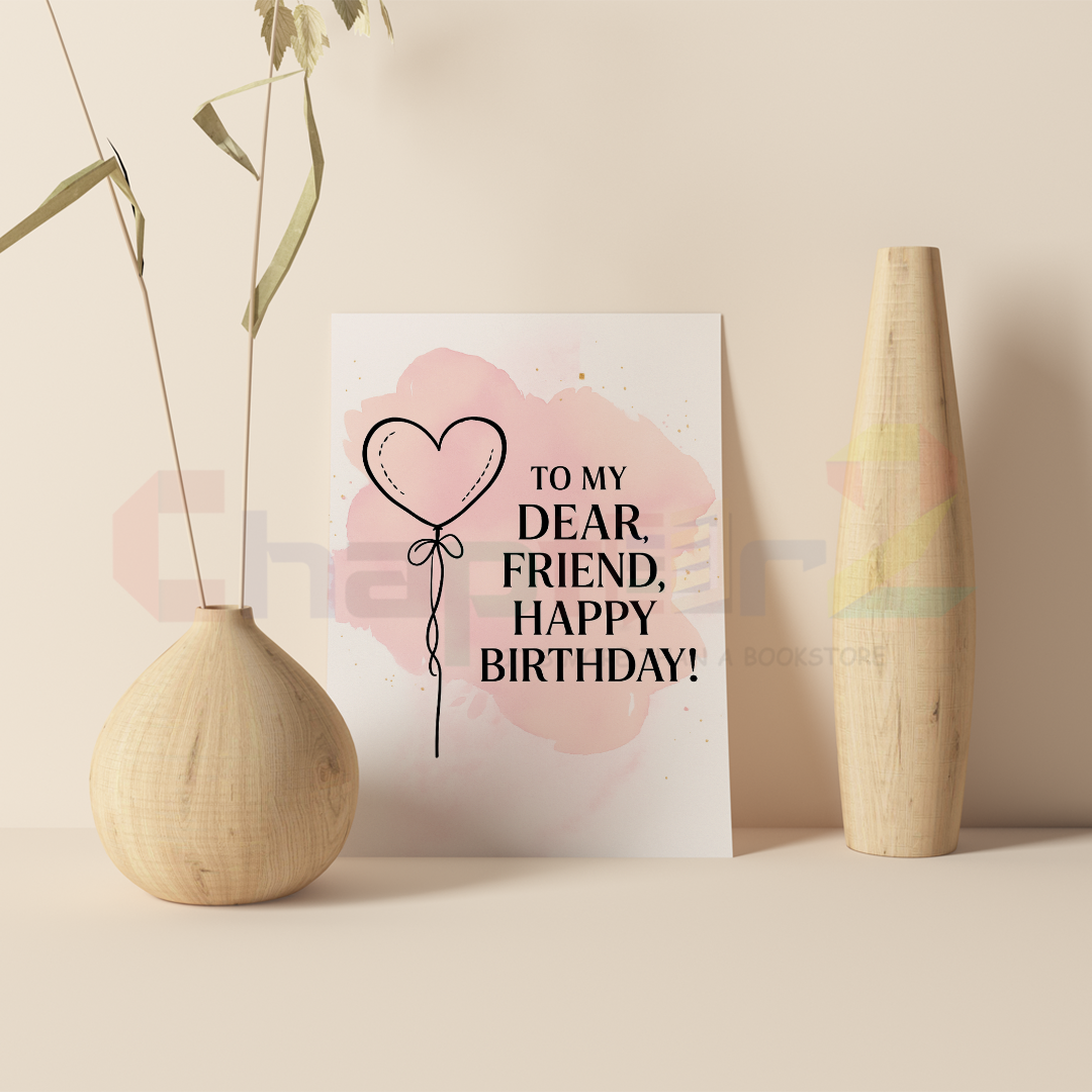 card 9d happy birthday greeting card featuring heart balloon and pink watercolor splash design