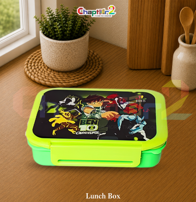 closed neon green kids ben 10 omniverse bento lunch box