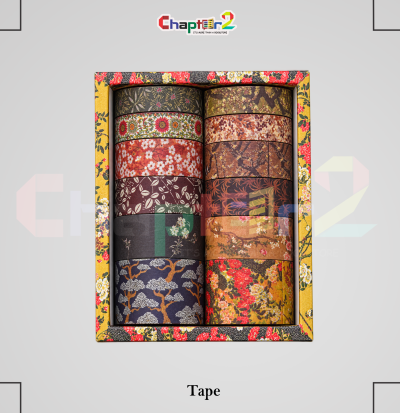 Vintage floral washi tape set 12 rolls boxed gift packaging