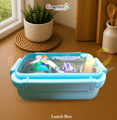 age: open sky blue kids frozen 2 compartment stainless steel bento lunch box