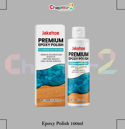 Jakehoe premium epoxy resin polish 100ml bottle with packaging box for scratch removal and mirror gloss shine