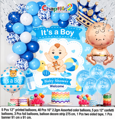 Amazing It’s a Boy Baby Shower Balloon Decoration Set