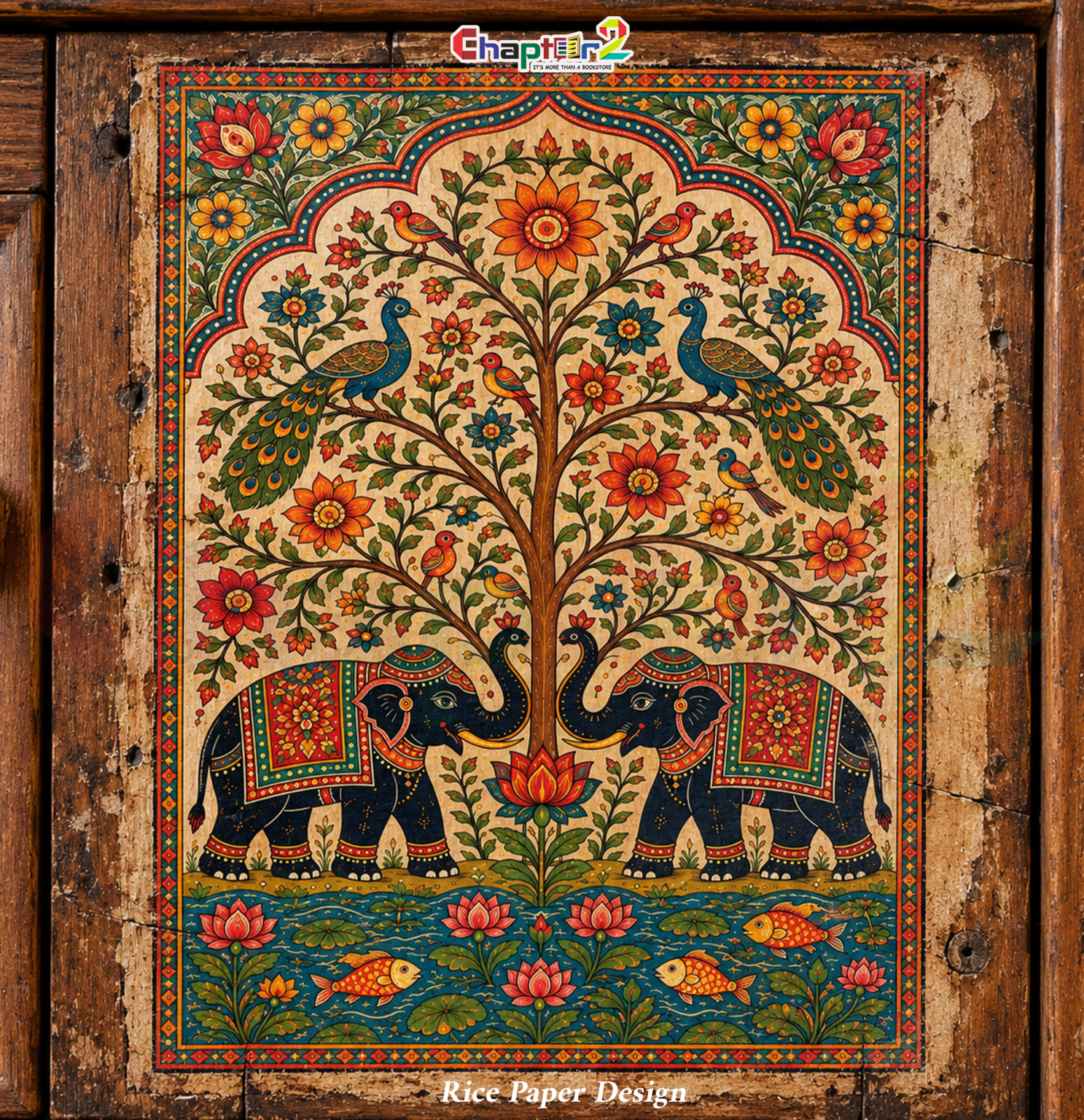 Best Pichwai Tree of Life Rice Paper | Decoupage Sheet