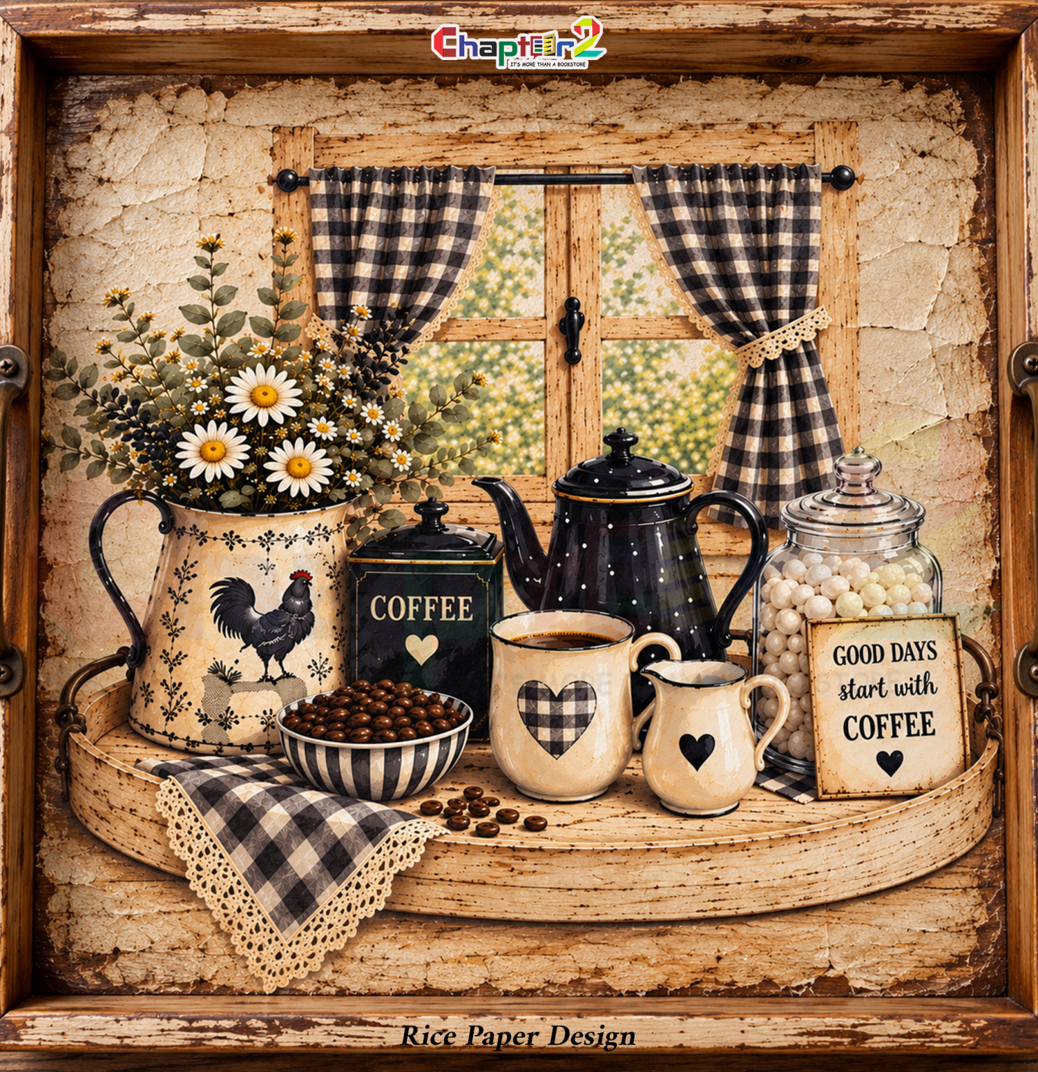 Best Farmhouse Coffee Rice Paper | Decoupage Sheet