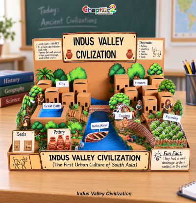 3d student project indus valley civilization model customized according to customer requirements with the great bath indus river town planning and pottery for school exhibition