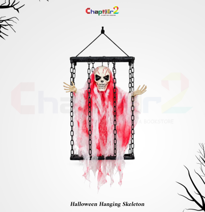 Caged Skeleton Halloween Hanging Skeleton Horror Voice Decor 2 5402126b