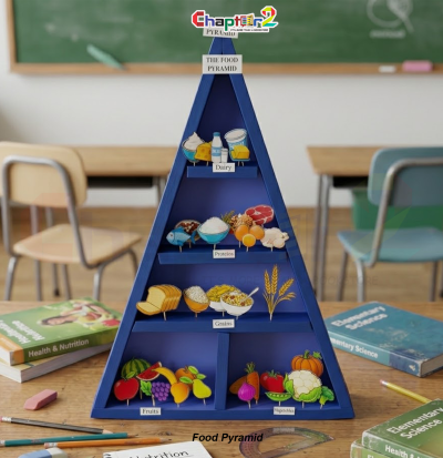 3d student project food pyramid customized according to customer requirements with categorized food groups for school science exhibition