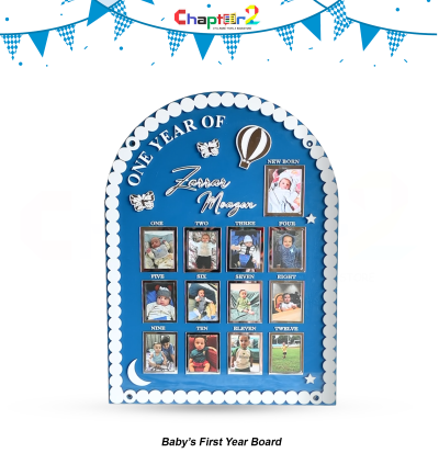 Personalized Baby's First Year Board Acrylic Milestone Frame 2 5b 2